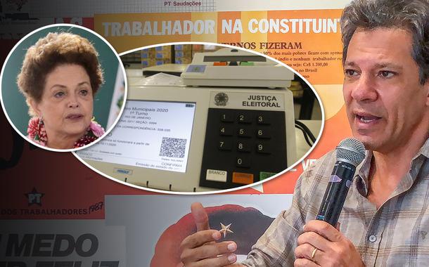 Dilma Rousseff, urna eletrônica e Fernando Haddad