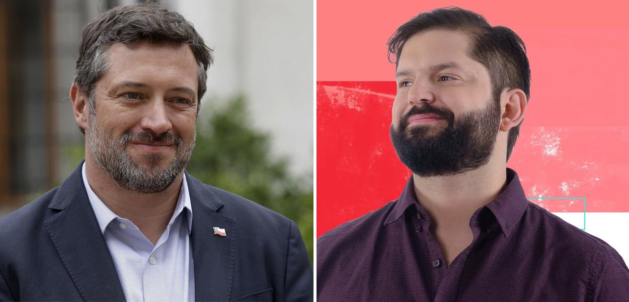 Sebastián Sichel e Gabriel Boric