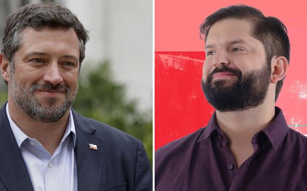 Sebastián Sichel e Gabriel Boric