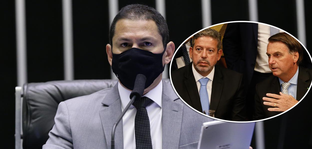 Marcelo Ramos e Arthur Lira com Bolsonaro