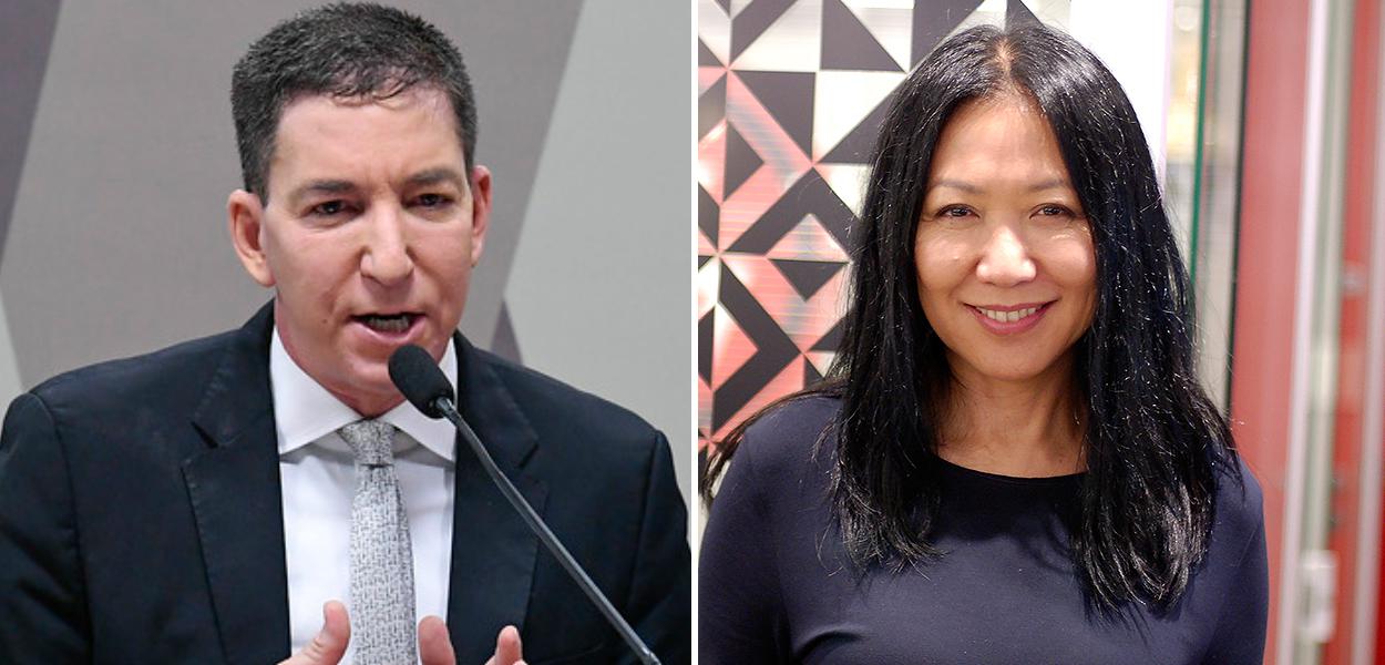 Glenn Greenwald e Thais Oyama