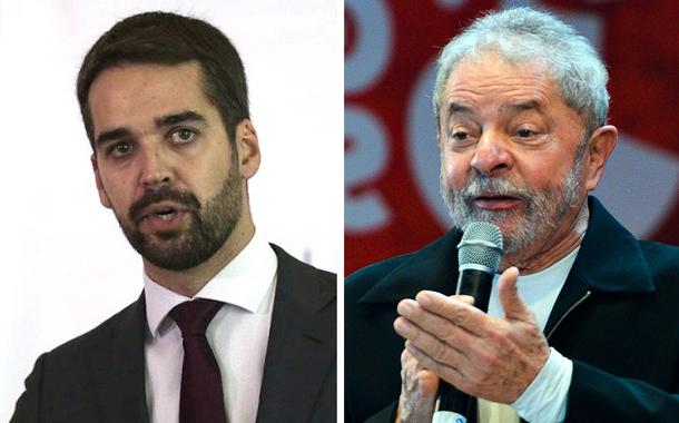 Governador Eduardo Leite, do PSDB (à esq.) e Luiz Inácio Lula da Silva (PT)