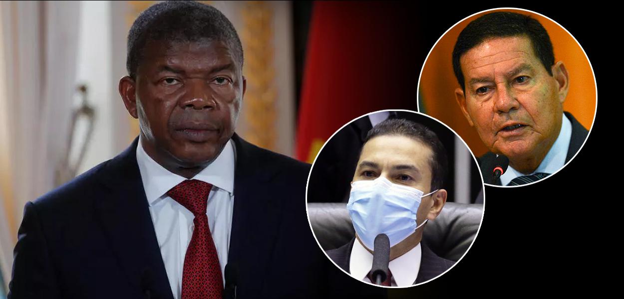 Presidente da Angola, João Manuel Lourenço, Hamilton Mourão e Marcos Pereira