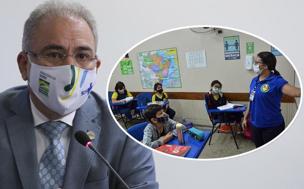 Marcelo Queiroga e sala de aula durante a pandemia da Covid-19