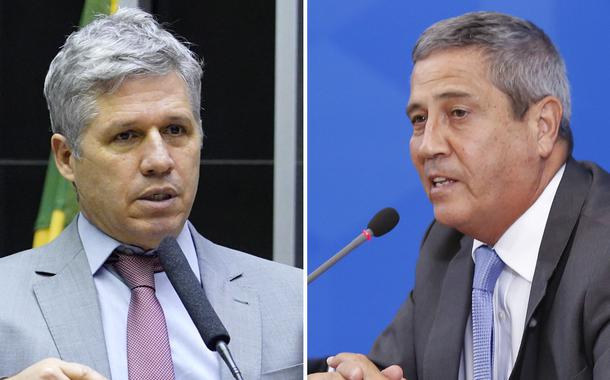 Deputado Paulo Teixeira e o ministro da Defesa, Walter Braga Netto