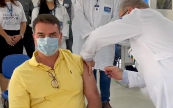 Flávio Bolsonaro e Marcelo Queiroga