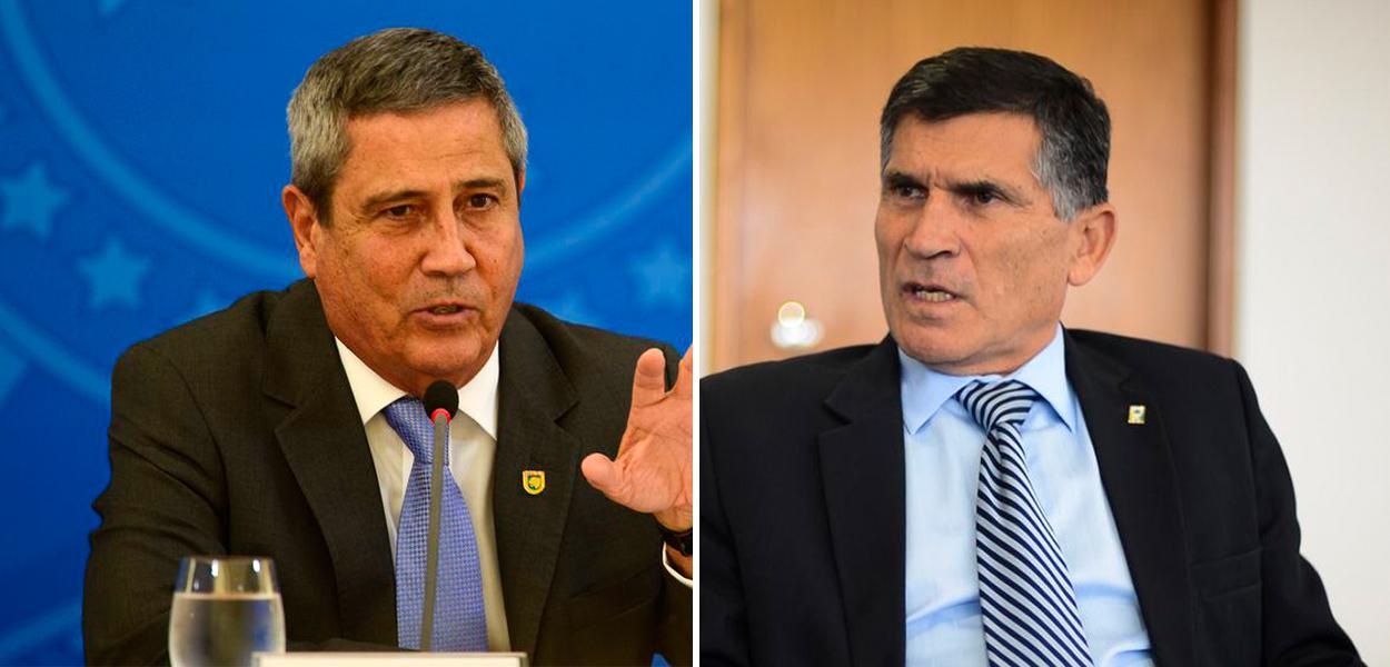 Walter Braga Netto e Santos Cruz