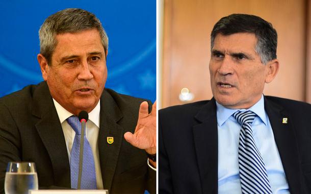Walter Braga Netto e Santos Cruz