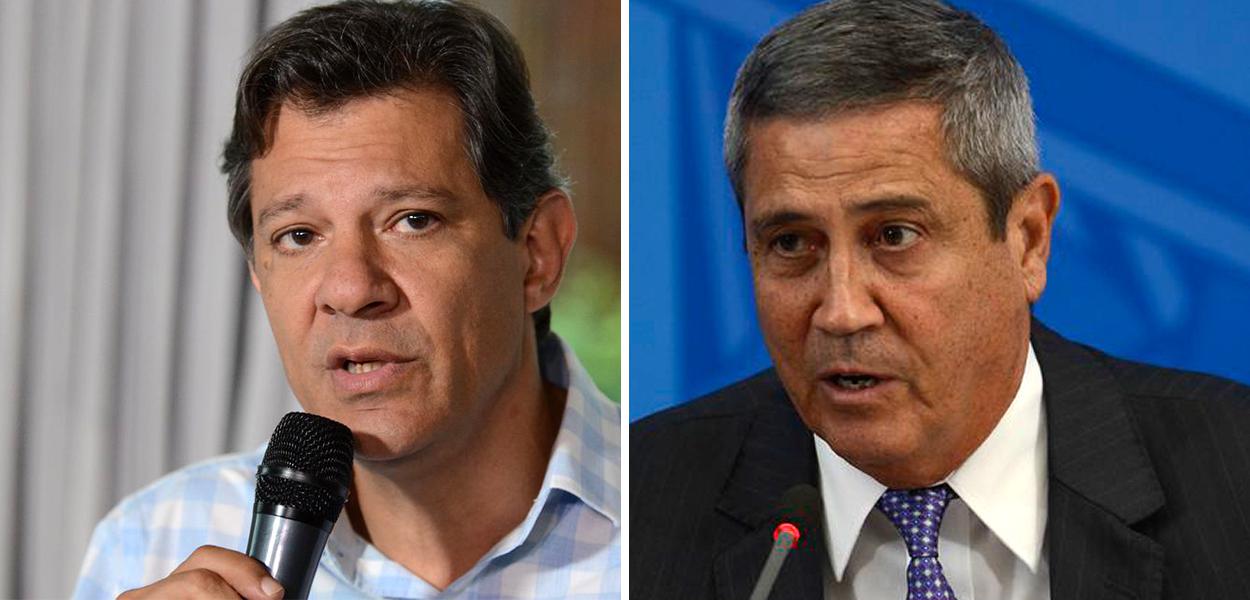 Fernando Haddad e Braga Netto