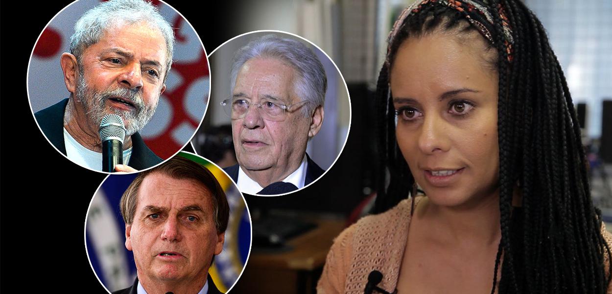 Lula, Jair Bolsonaro, Fernando Henrique Cardoso e Jacqueline Moraes Teixeira