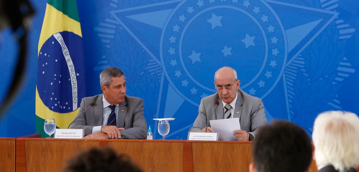 Walter Braga Netto e Luiz Eduardo Ramos