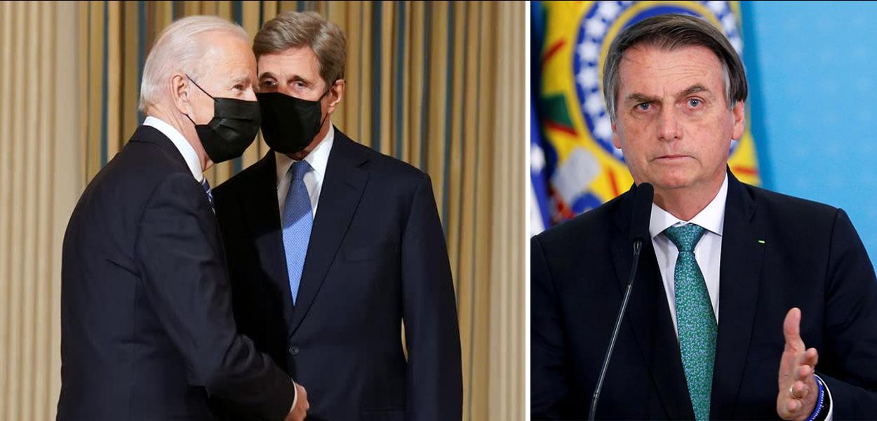 John Kerry, Joe Biden e Jair Bolsonaro