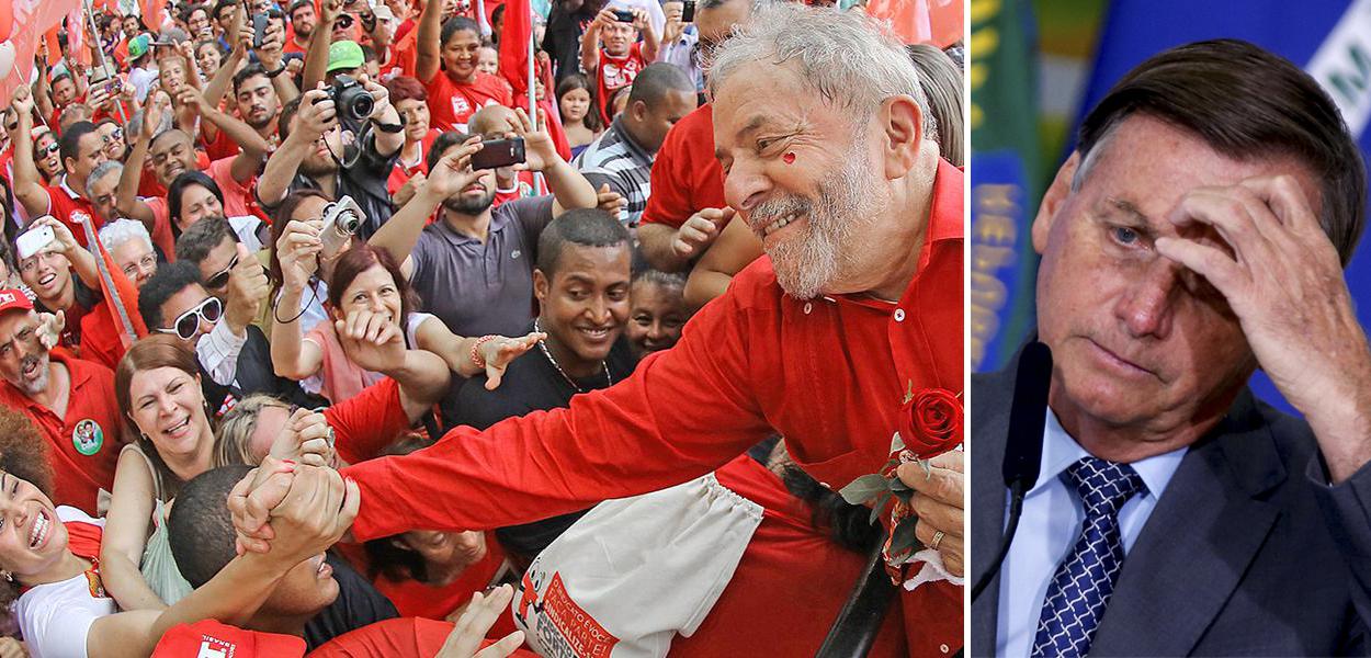 Lula e Jair Bolsonaro