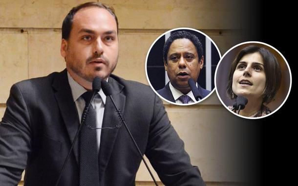 Carlos Bolsonaro, Orlando Silva e Manuela d'Ávila