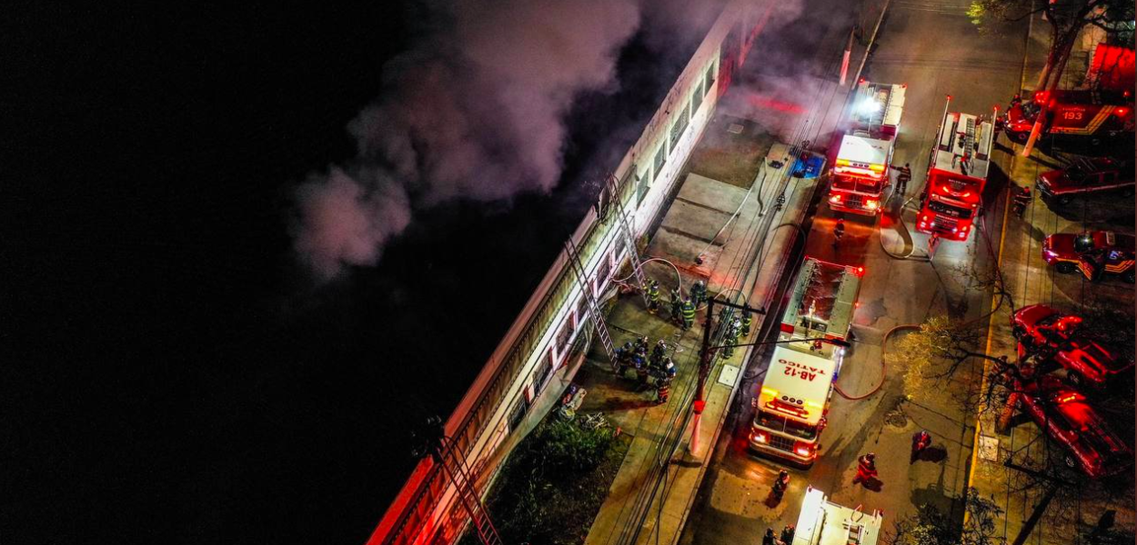 Incêndio no galpão da Cinemateca Brasileira