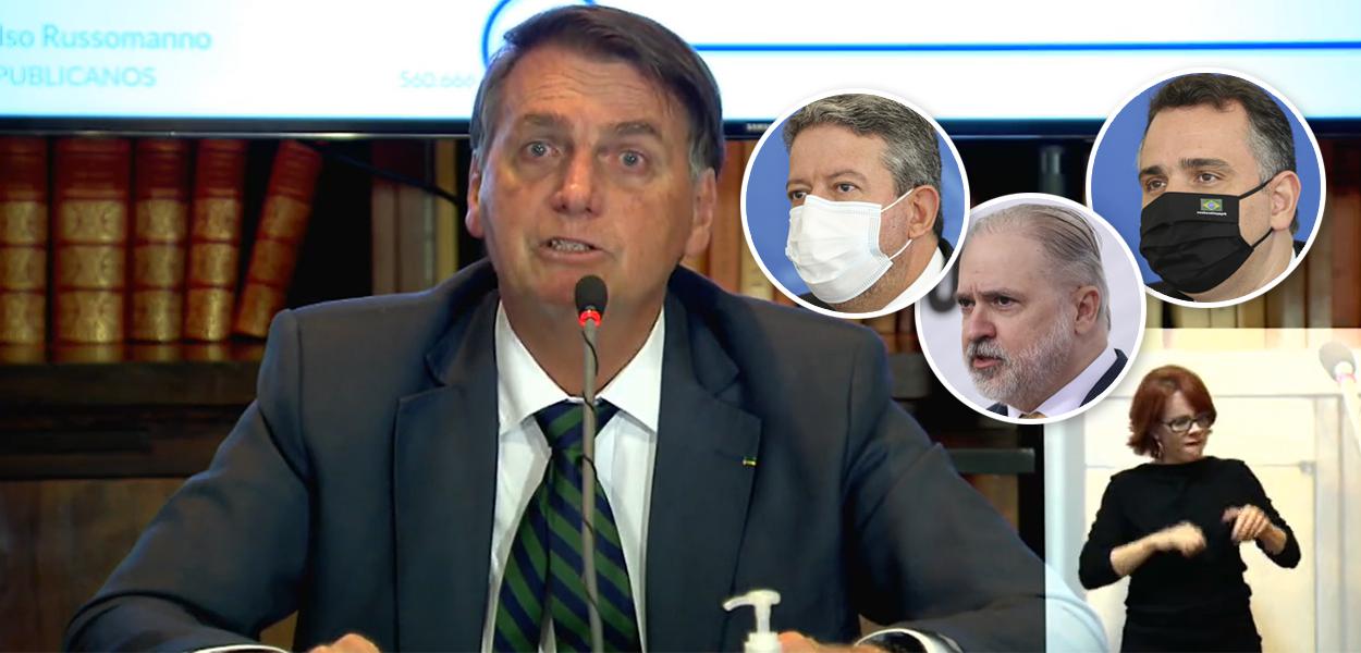 Bolsonaro, Arthur Lira, Augusto Aras e Rodrigo Pacheco