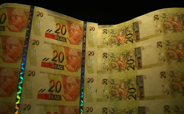 Cédulas de 20 reais