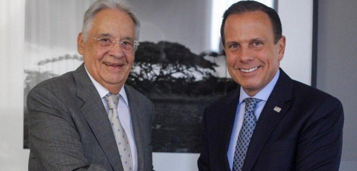 Fernando Henrique Cardoso e João Doria