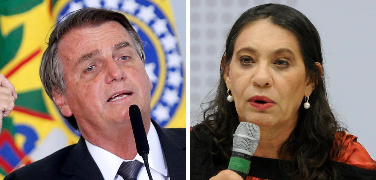 Jair Bolsonaro e Tereza Cruvinel