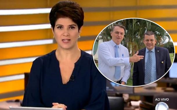 Mariana Godoy e Bolsonaro com Max Guilherme