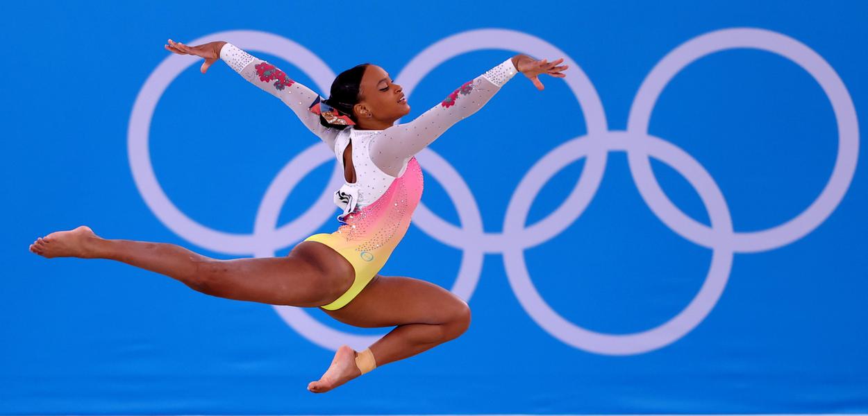 Rebeca Andrade compete na final do solo na Olimpíada Tóquio 2020
02/08/2021 REUTERS/Lisi Niesner