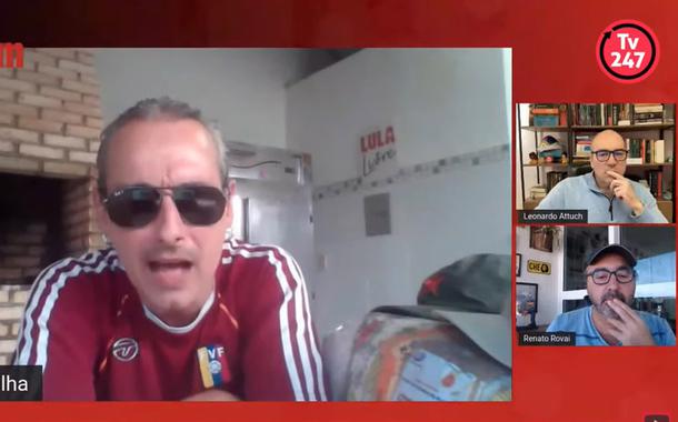 Ativista Rodrigo Pilha e os jornalistas Leonardo Attuch e Renato Rovai