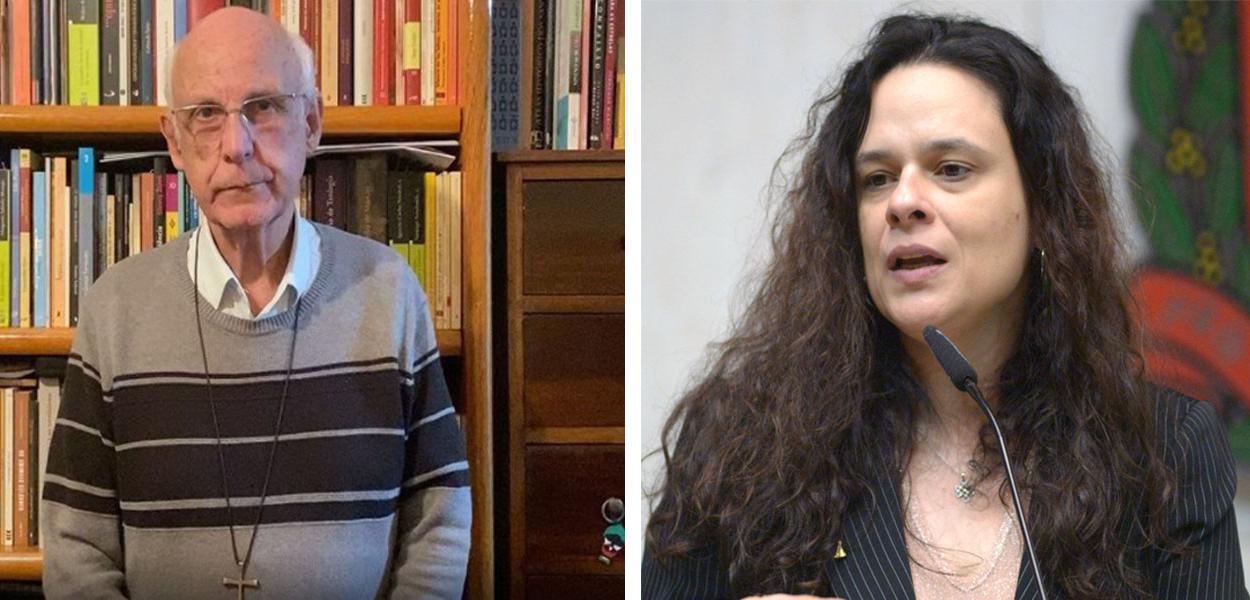 Padre Júlio Lancellotti e a deputada Janaina Paschoal