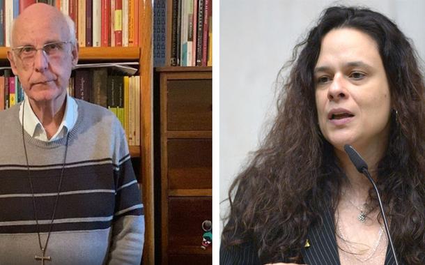 Padre Júlio Lancellotti e a deputada Janaina Paschoal