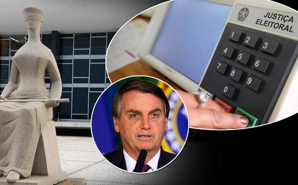 Jair Bolsonaro, Supremo Tribunal Federal e uma urna eletrônica