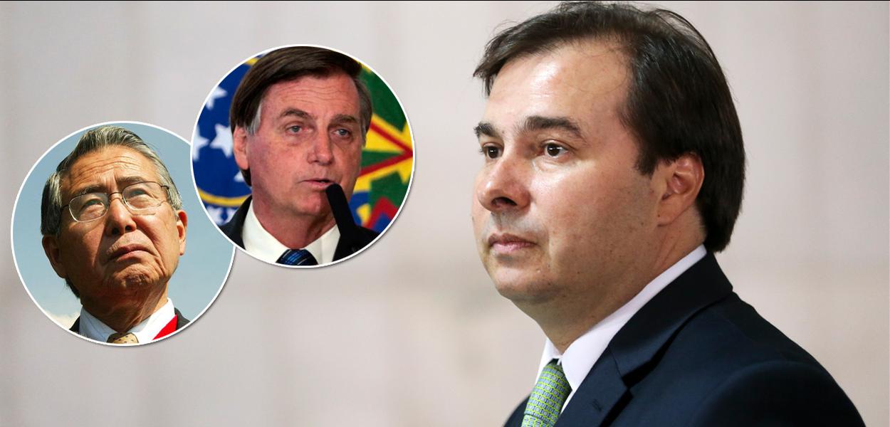 Alberto Fujimori, Jair Bolsonaro e Rodrigo Maia