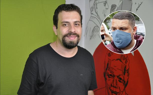 Líder do MTST, Guilherme Boulos, e o ativista Paulo Galo