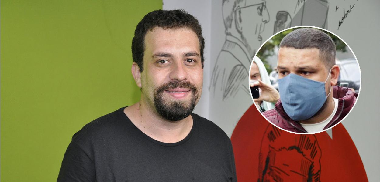 Líder do MTST, Guilherme Boulos, e o ativista Paulo Galo
