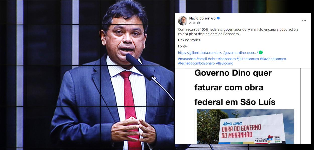 Marcio Jerry, post Flávio Bolsonaro