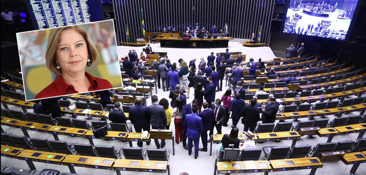 Jornalista Eliana Cantanhêde e a Câmara dos Deputados