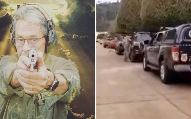 Roberto Jefferson e Polícia Federal em sua casa