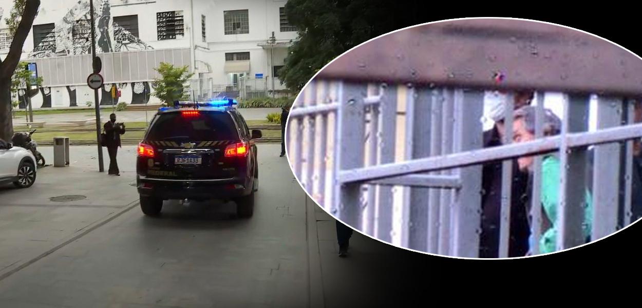 Jefferson deixa a sede da PF e chega ao presídio de Benfica