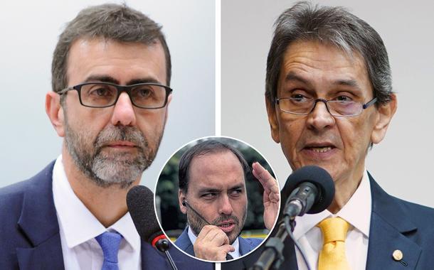 Marcelo Freixo, Carlos Bolsonaro e Roberto Jefferson