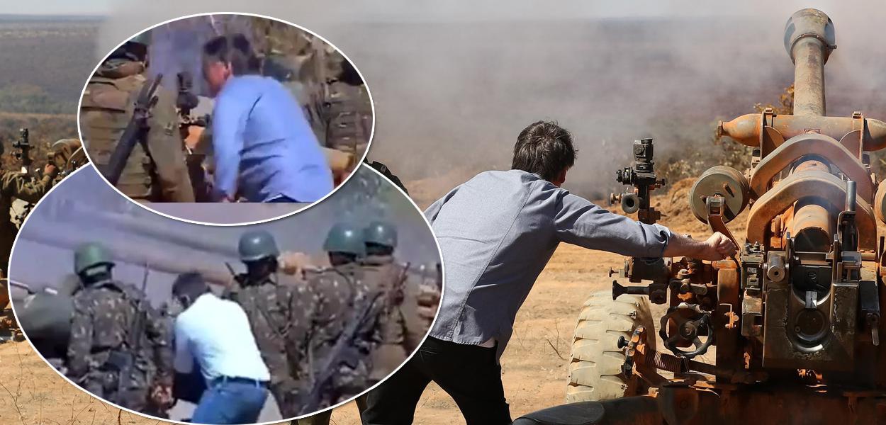 Presidente Jair Bolsonaro durante demonstração Operativa por ocasião da Operação Formosa. 16/08/2021