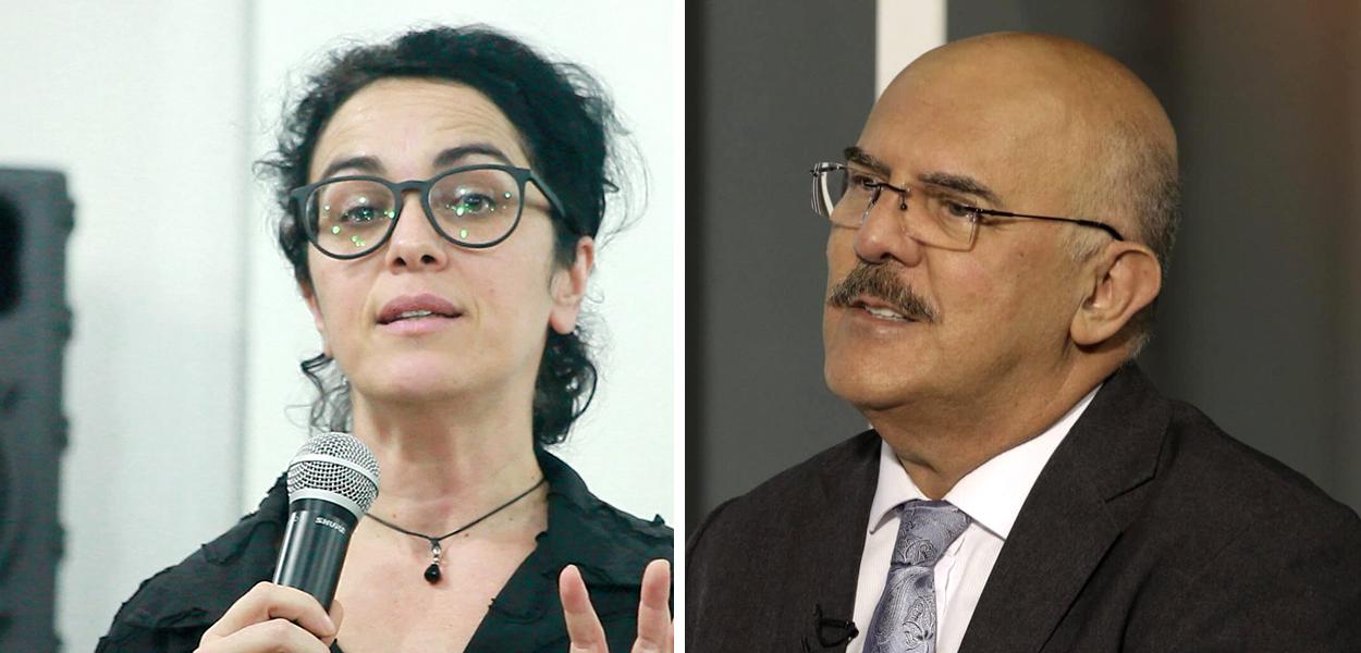 Marcia Tiburi e Milton Ribeiro