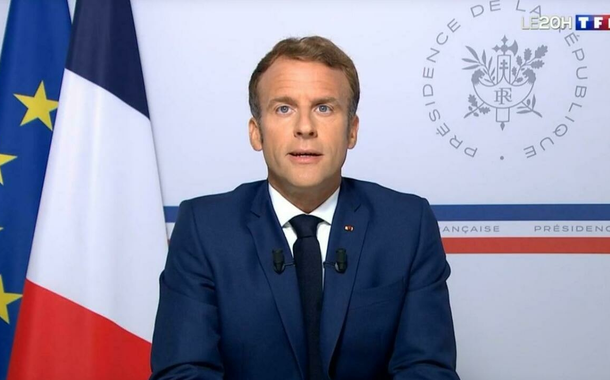 Emmanuel Macron fez um discurso nesta segunda sobre a queda de Cabul sob controle dos Talibãs