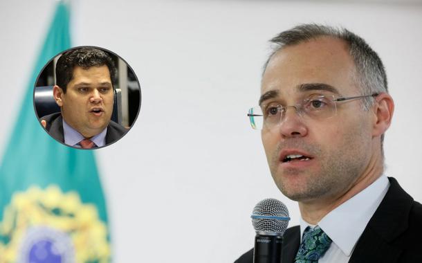 Senador Davi Alcolumbre e o ex-chefe da AGU André Mendonça