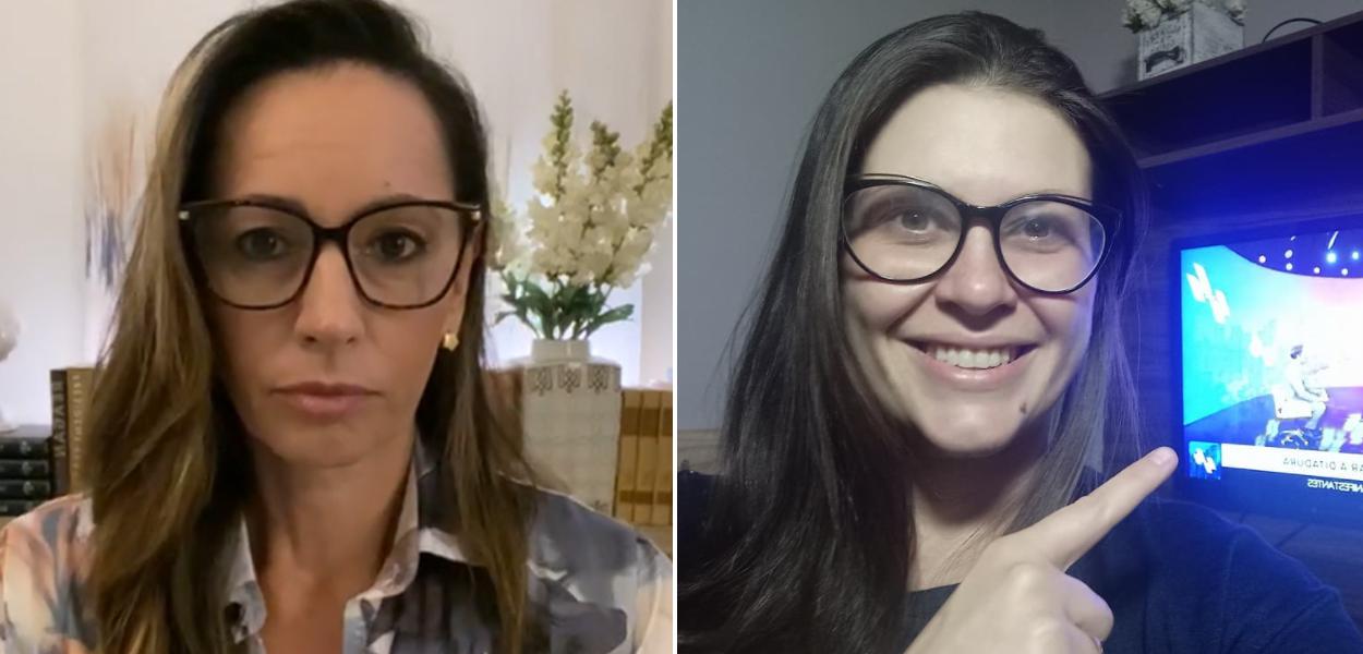 Ex-jogadora de vôlei Ana Paula Henkel e a blogueira Barbara Zambaldi Destefani