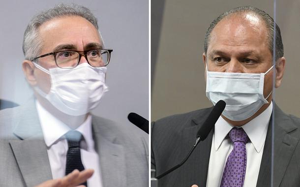 Senador Renan Calheiros e o deputado Ricardo Barros