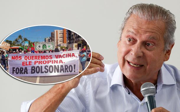 Manifestação contra Bolsonaro e José Dirceu