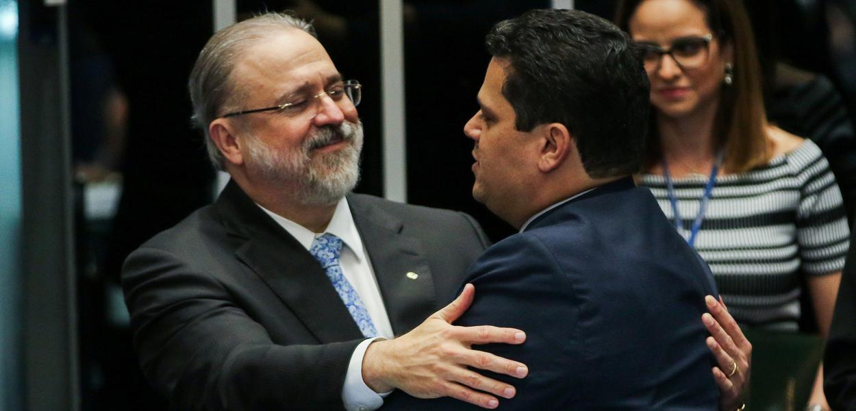 Augusto Aras e Davi Alcolumbre
