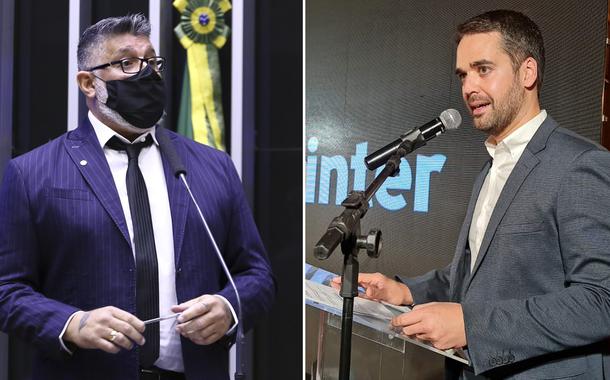 Deputado Alexandre Frota e o governador do Rio Grande do Sul, Eduardo Leite