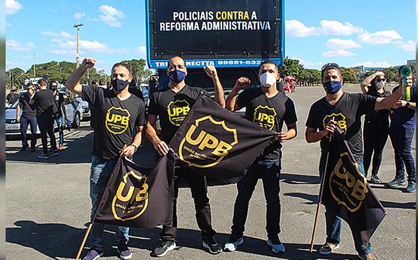 União dos Policiais do Brasil protesta no Paraná contra a PEC 32