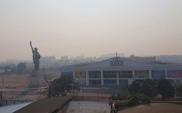 Fumaça de queimadas cobre Rondônia