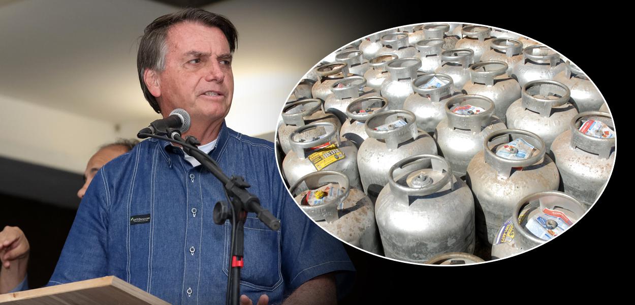 Jair Bolsonaro e gás