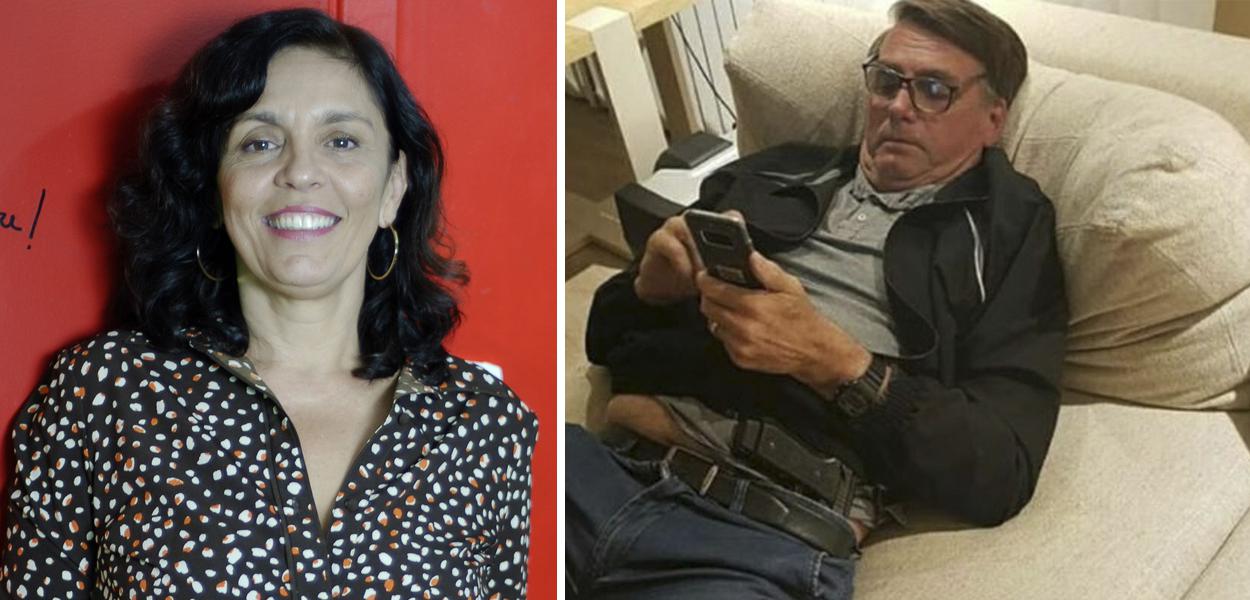 Cynara Menezes e Jair Bolsonaro